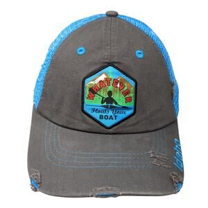 Whatever Floats Your Boat Snapback Trucker Cap Multicolor OS Mesh Back Arcadian